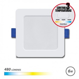 DOWNLIGHT CUADRADO 6W | 480LM | SELECTOR 3 TEMPERATURAS ELBAT