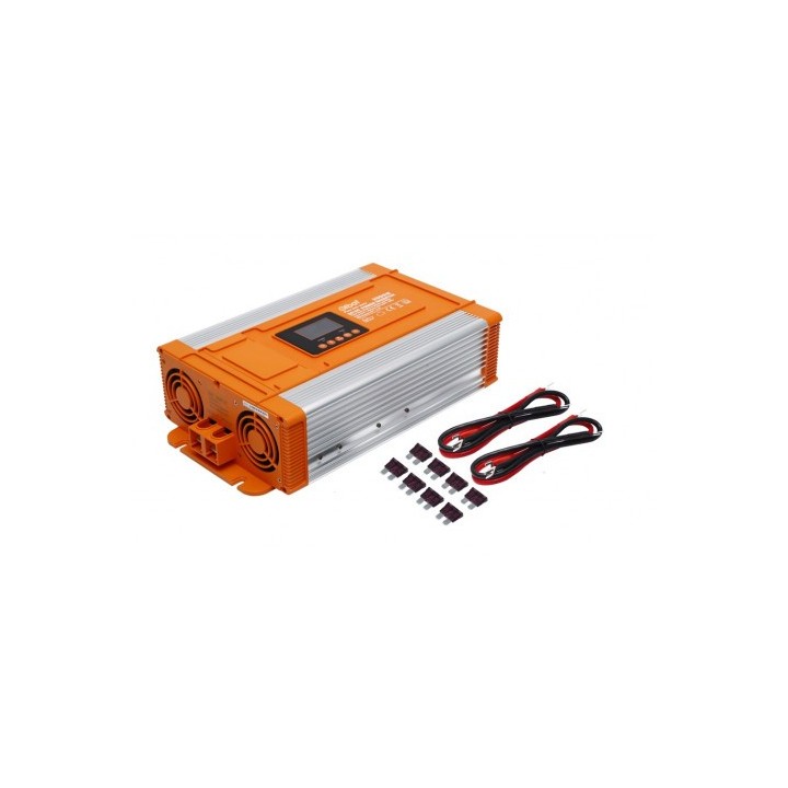 CONVERTIDOR DE CORRIENTE ONDA PURA CON PANTALLA LCD 2000W ELBAT