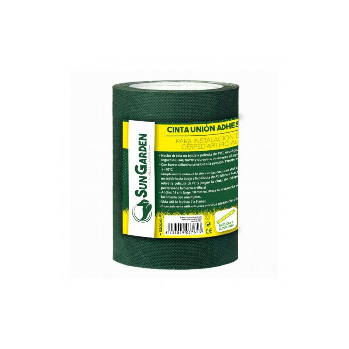 CINTA UNIÓN ADHESIVA PARA INSTALACIÓN CÉSPED ARTIFICIAL 0.15X10M SUNGARDEN