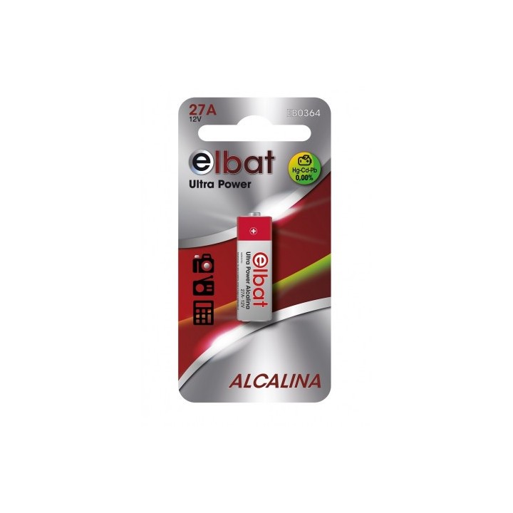BLISTER 1 PC PILA ALCALINA 27A 12V ELBAT