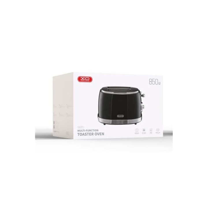 TOSTADORA VINTAGE 850W NEGRO PLATA XOCF7 XO