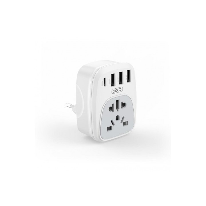 ADAPTADOR DE VIAJE UNIVERSAL + USB X4 WL26 XO