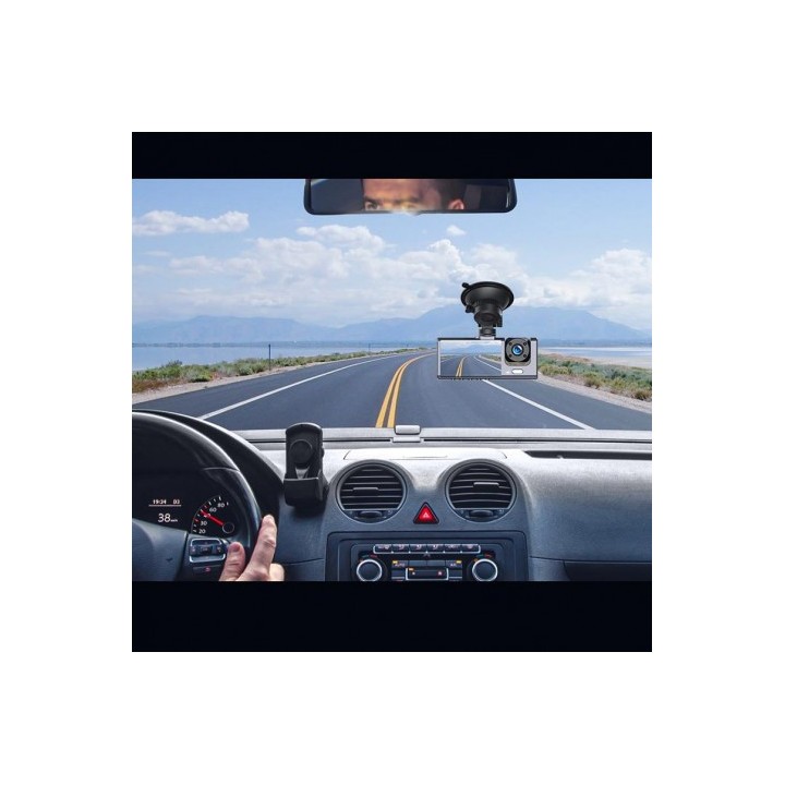 CAMARA DUAL FULL HD PARA VEHICULOS DASHCAM XJ03 XO