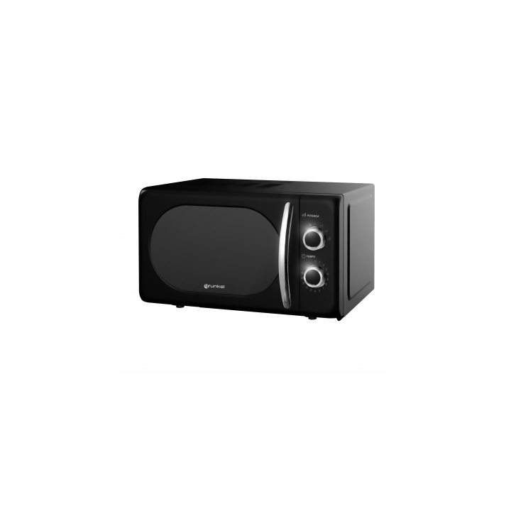 MICROONDAS VINTAGE NEGRO 700W. GRUNKEL