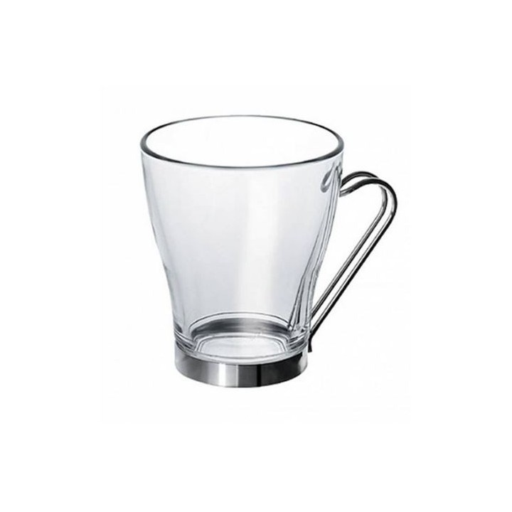 TAZA DE TE 245CC CON ASA DE ACERO INOX
