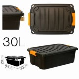 CAJA DE ALMACENAJE 60X39X20CM NEGRA PARABOX