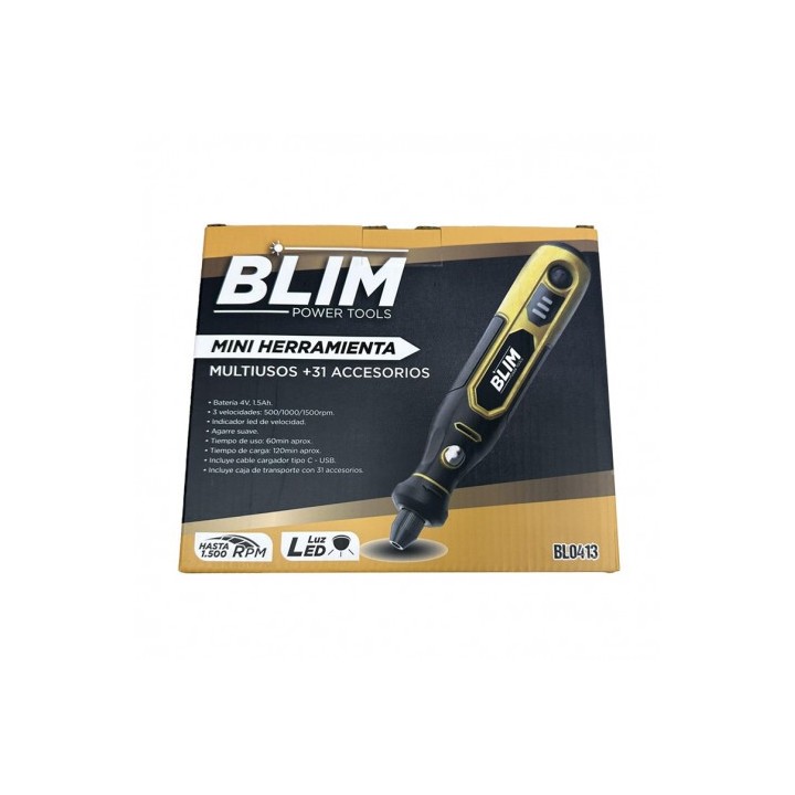 MINI HERRAMIENTA MULTIUSOS BATERÍA 4V + 31 ACCESORIOS BLIM