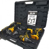 PACK 20V TALADRO + LLAVE IMPACTO + RADIAL S/CARBONES | 2 BATERIAS 4AH BLIM