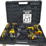 PACK 20V TALADRO + LLAVE IMPACTO + RADIAL S/CARBONES | 2 BATERIAS 4AH BLIM