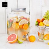 TARRO VIDRIO DISPENSADOR CON GRIFO 4 LITROS LA MEDITERRANEA