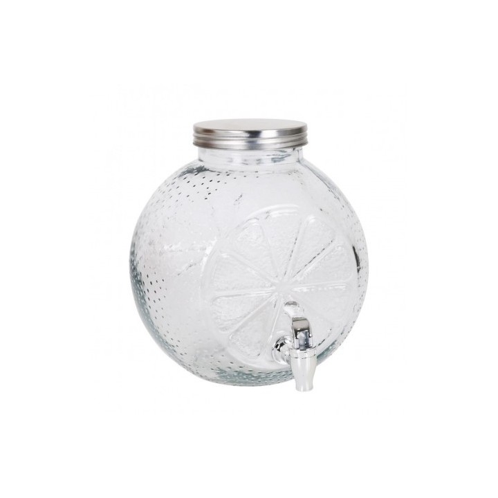 TARRO VIDRIO DISPENSADOR CON GRIFO 5 LITROS LA MEDITERRANEA