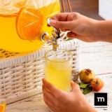TARRO VIDRIO DISPENSADOR CON GRIFO 5 LITROS LA MEDITERRANEA