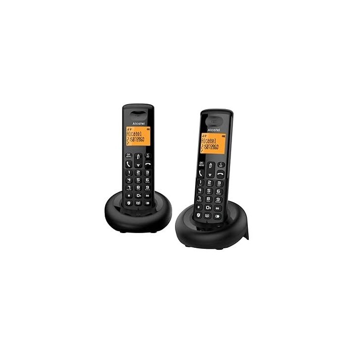 TELEFONO INALAMBRICO E160 DUO NEGRO ALCATEL