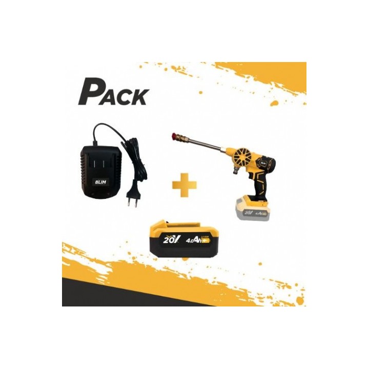 HIDROLIMPIADORA S/CARBONES 20V + BATERIA 4AH + CARGADOR BLIM