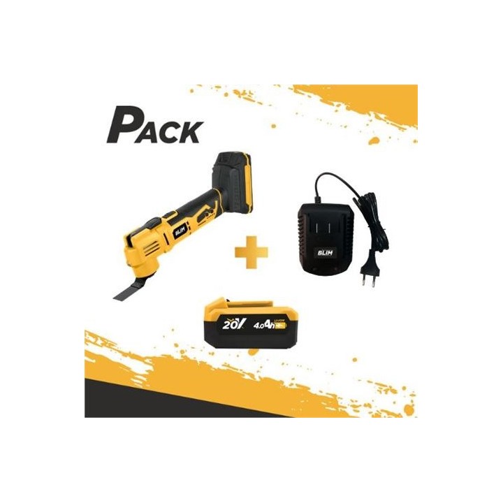 MULTIHERRAMIENTA DE BATERÍA 20V + BATERIA 2AH + CARGADOR BLIM