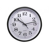RELOJ OFICINA 35CM ALUMINIO NEGRO BISMARK