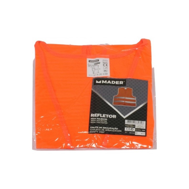 CHALECO REFLECTANTE COLOR NARANJA MADER