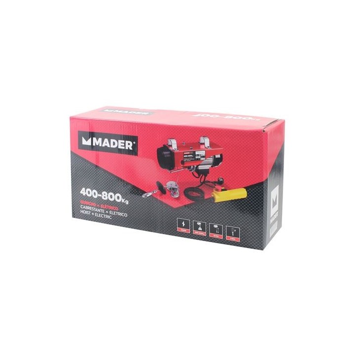 POLIPASTO / ELEVADOR ELÉCTRICO 800KG 1300W MADER