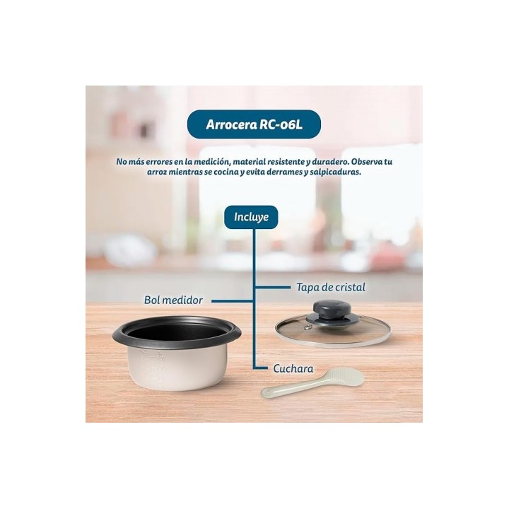 ARROCERA INOX 0.6 LITROS 300W GRUNKEL