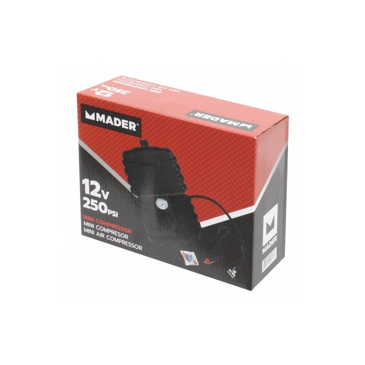 MINI COMPRESOR AIRE 250PSI, 12V MADER