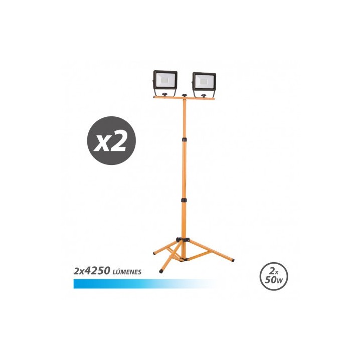 FOCO LED TRIPODE 2 X 50W 6500K ELBAT