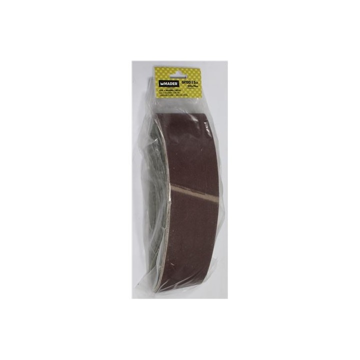 PACK 5 LIJAS MADERA Y METAL 533X76MM GRANO 80 MADER