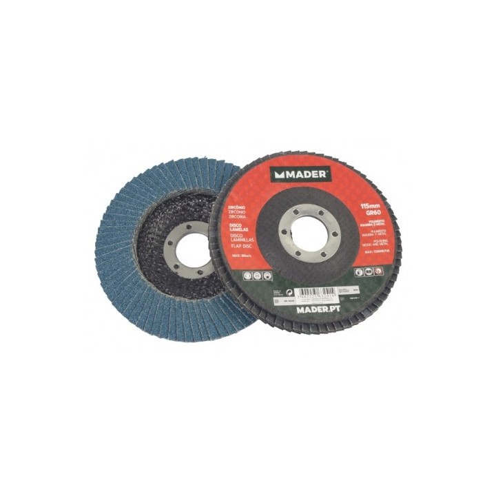 DISCO LAMINADO ZIRCONIO 115MM GRANO 60 MADER