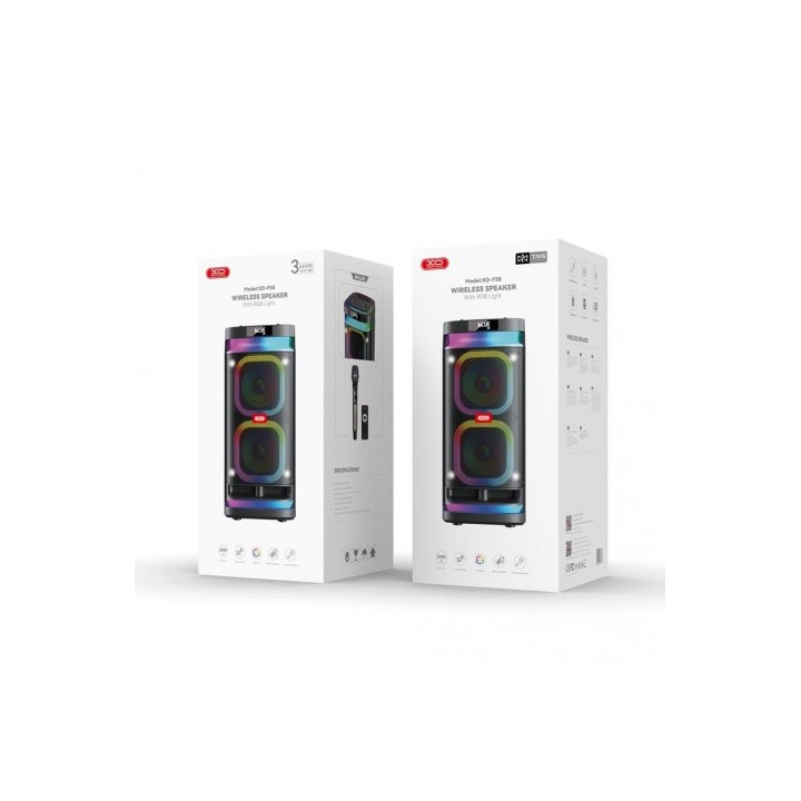 ALTAVOZ KARAOKE BLUETOOTH 40W CON RGB F58 XO