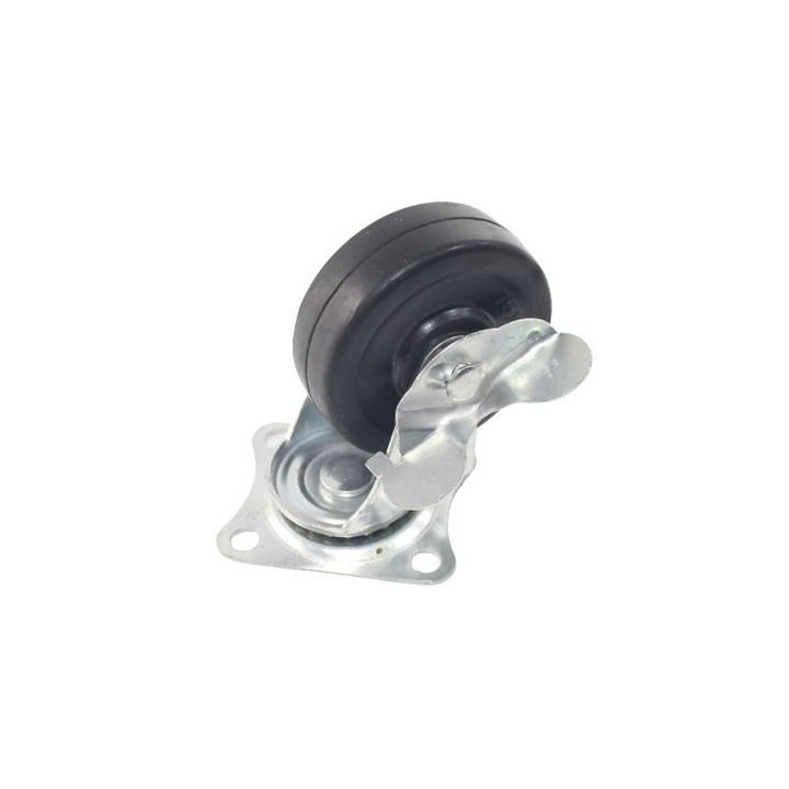RUEDA GOMA GIRATORIA 75MM, 50KG SAURIUM