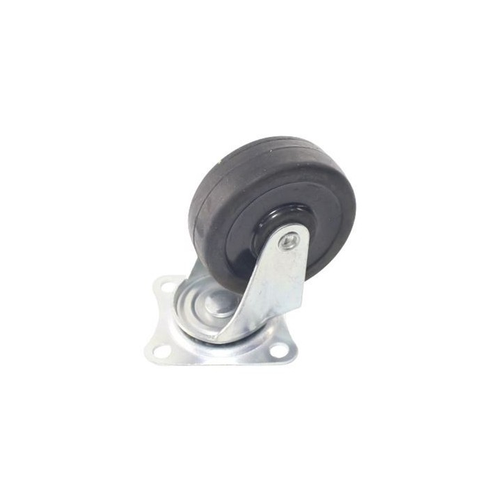 RUEDA GOMA GIRATORIA 75MM, 50KG SAURIUM