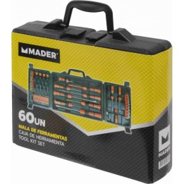 MALETÍN HERRAMIENTAS 60 PCS MADER
