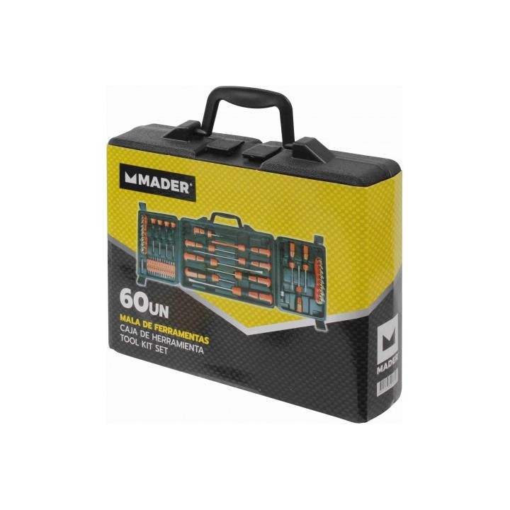 MALETÍN HERRAMIENTAS 60 PCS MADER