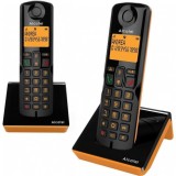 TELÉFONO INALÁMBRICO DUO S280 NEGRO / NARANJA ALCATEL