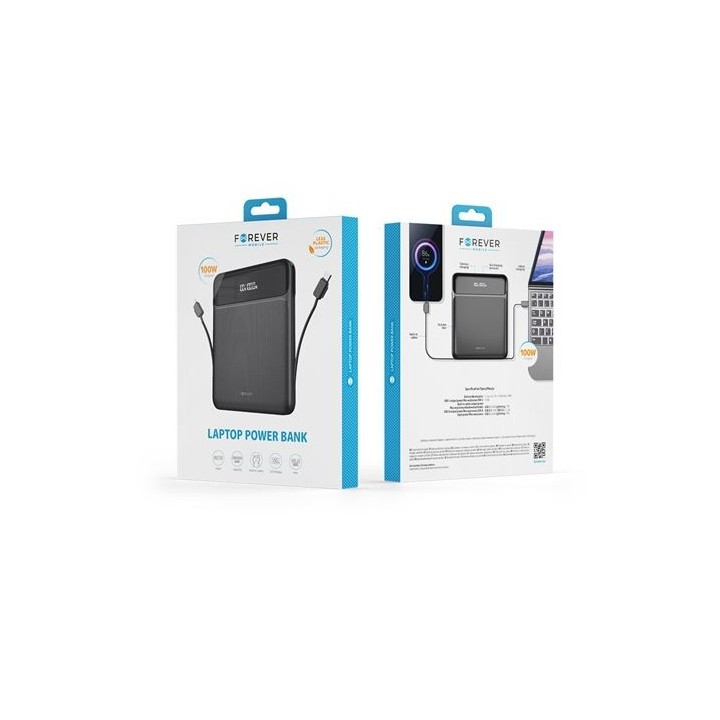 POWERBANK 20000MAH TB-200 PARA PORTATILES 100W FOREVER