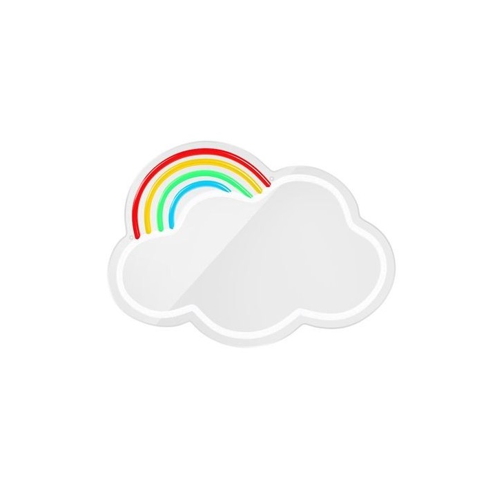 ESPEJO DECORATIVO CON NEON LED CLOUD MULTICOLOR FOREVER