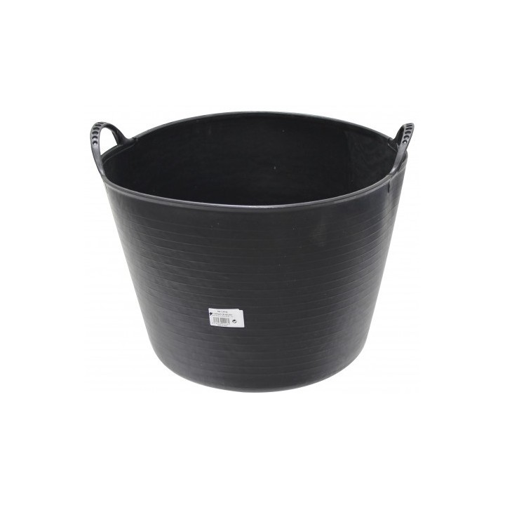 CUBETA REDONDA FLEXIBLE 39 LITROS NEGRO MADER