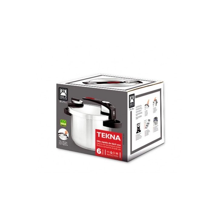 OLLA RAPIDA TEKNA 22CM 7 LITROS INOX BRA