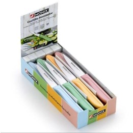 PACK EXPOSITOR 24 CUCHILLOS MONDADORES COLORES SURTIDOS MONIX