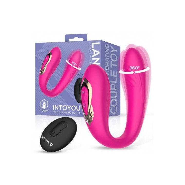 VIBRADOR PARA PAREJAS CON ROTACION 360º Y CONTROL REMOTO LANTY INTOYOU