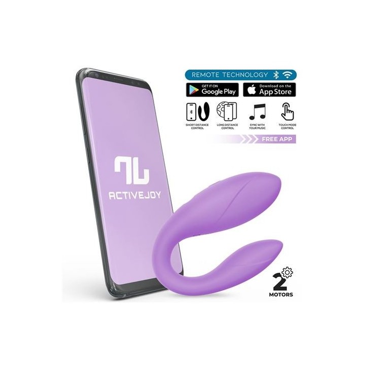JUGUETE PARA PAREJAS DOS MOTORES CON APP LAVANDA INTOYOU