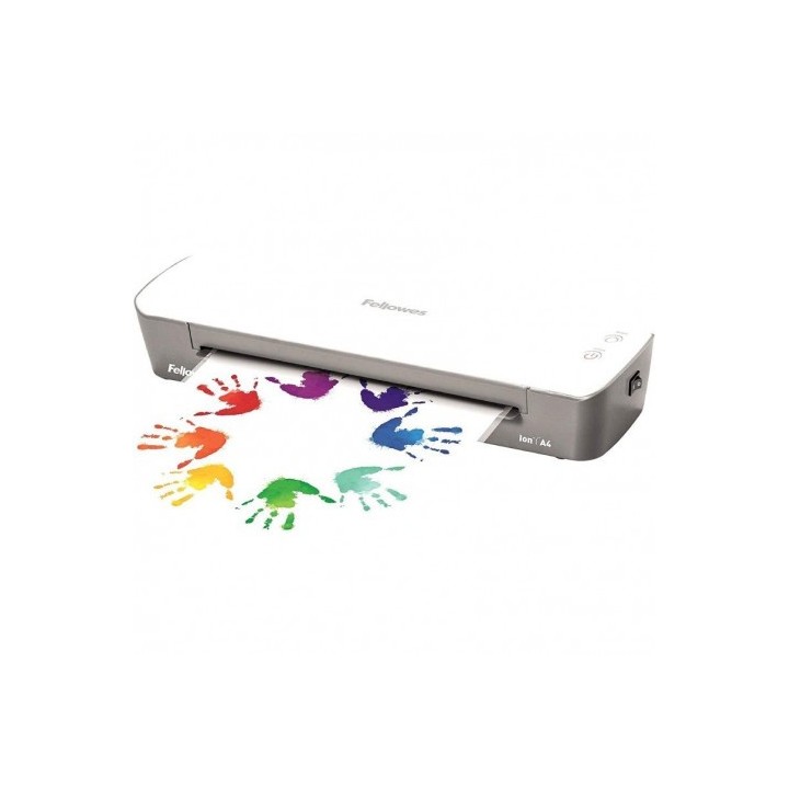 PLASTIFICADORA A4 ION 80-125 MICRAS GRIS/BLANCA FELLOWES
