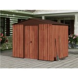 CASETA DE METAL | PUERTAS CORREDERAS 185X245X208CM (4.5M2) EFECTO MADERA SG