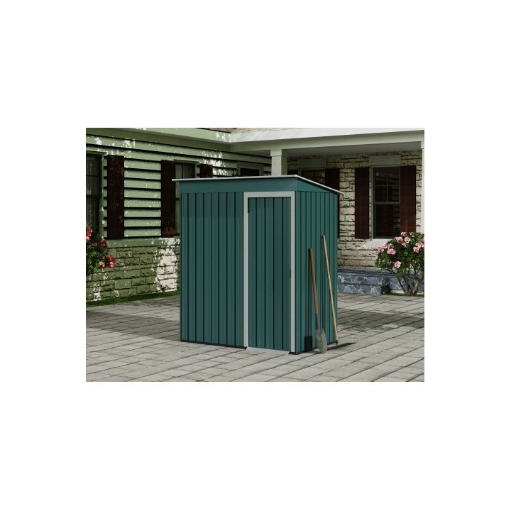 CASETA DE METAL | PUERTAS CORREDERAS 91X151X182CM (1.37M2) VERDE SUNGARDEN