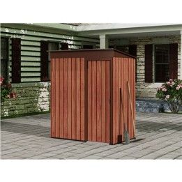 CASETA DE METAL | PUERTAS CORREDERAS 91X151X182CM (1.37M2) EFECTO MADERA SG