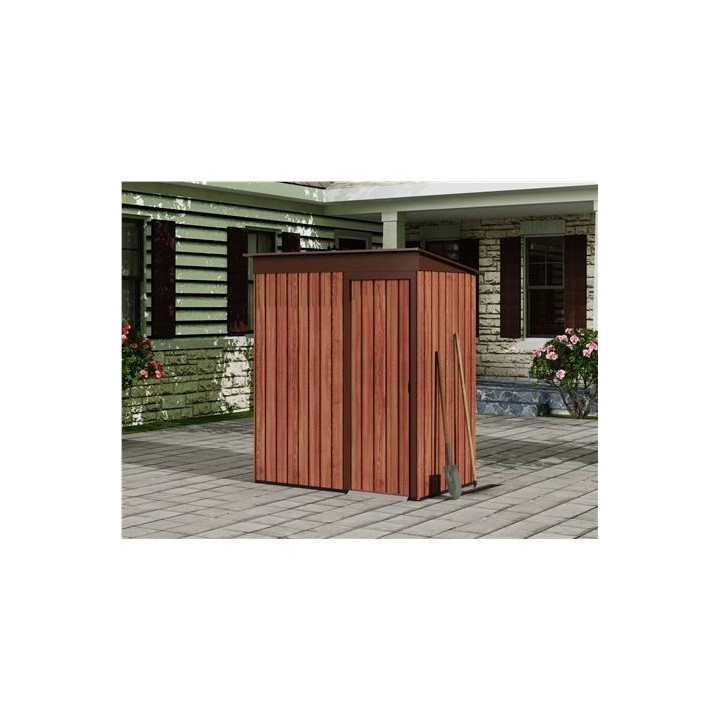 CASETA DE METAL | PUERTAS CORREDERAS 91X151X182CM (1.37M2) EFECTO MADERA SG