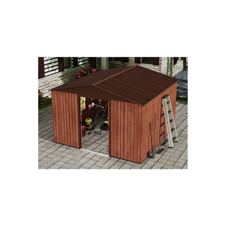 CASETA DE METAL | PUERTAS CORREDERAS 300X304.5X214.5CM (9.14M2) EFECTO MADE