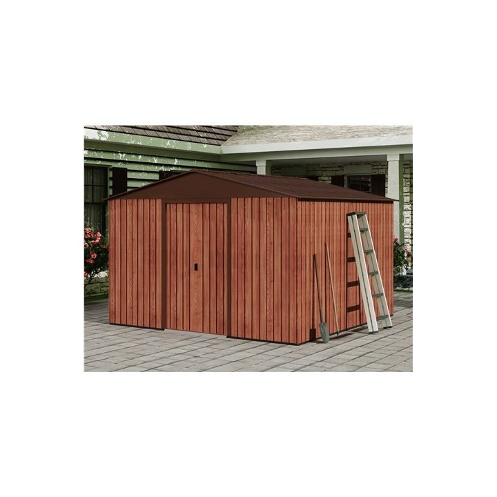 CASETA DE METAL | PUERTAS CORREDERAS 300X304.5X214.5CM (9.14M2) EFECTO MADE