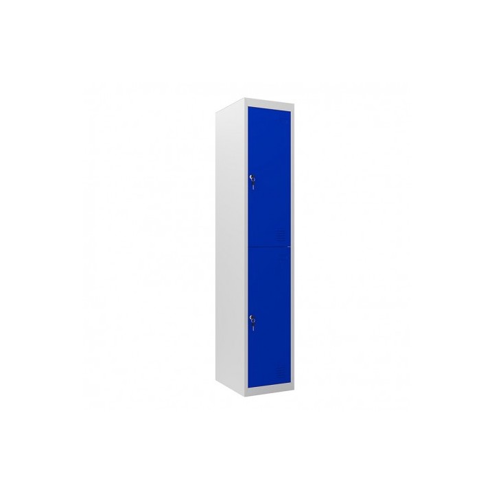 TAQUILLA METÁLICA 2 PUERTAS 1800X300X500MM AZUL CROMAD