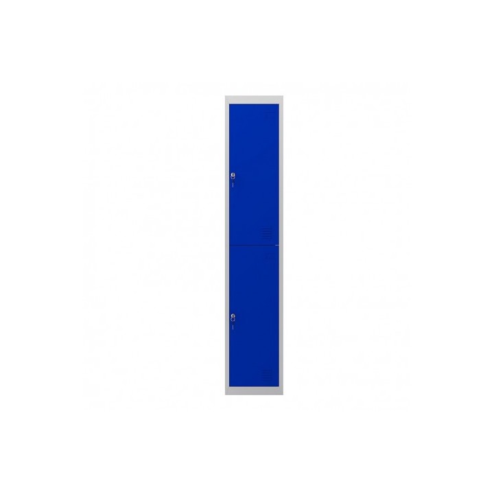 TAQUILLA METÁLICA 2 PUERTAS 1800X300X500MM AZUL CROMAD