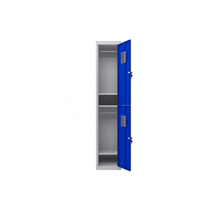 TAQUILLA METÁLICA 2 PUERTAS 1800X300X500MM AZUL CROMAD